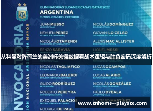 从科曼对阵荷兰的美洲杯关键数据看战术逻辑与胜负密码深度解析